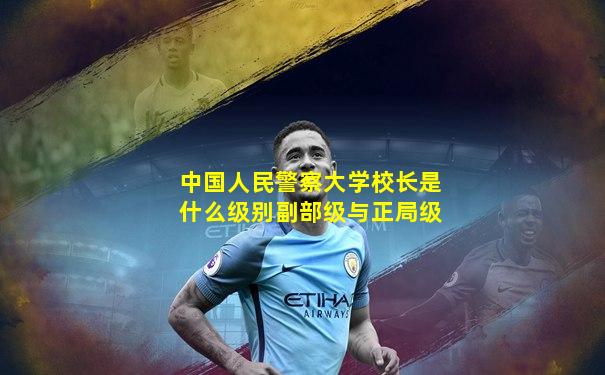 中国人民警察大学校长是什么级别副部级与正局级