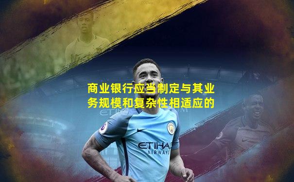 商业银行应当制定与其业务规模和复杂性相适应的