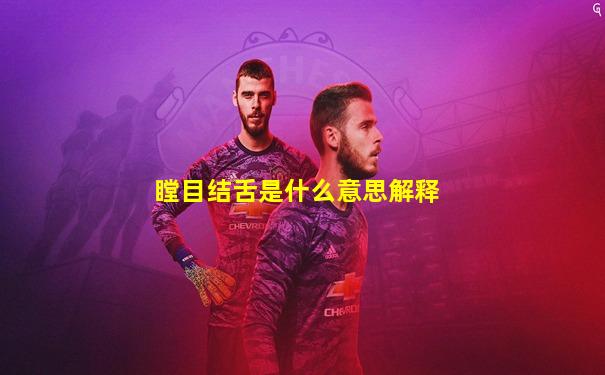 瞠目结舌是什么意思解释