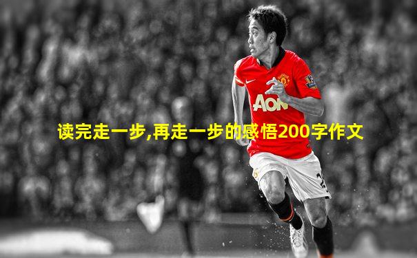 读完走一步,再走一步的感悟200字作文