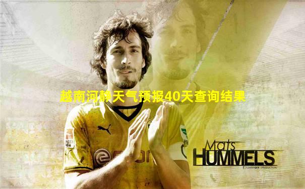 越南河静天气预报40天查询结果
